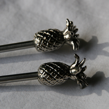 Pineapple cocktail stirrers